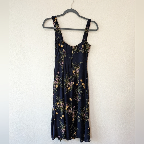 Reformation Peridot Side Slit Midi Dress in Mademoiselle - Size 4 - Picture 5 of 8